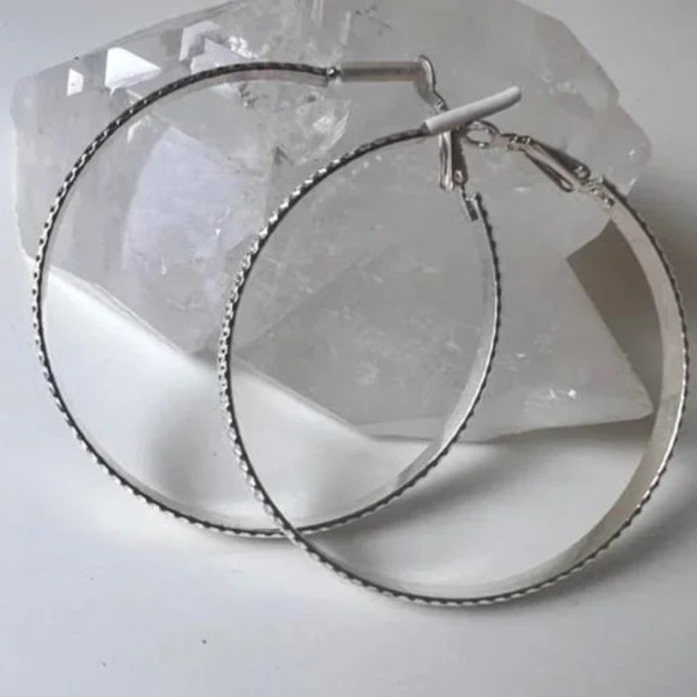 Silver Hoop Earrings
